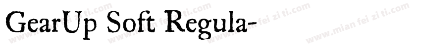 GearUp Soft Regula字体转换